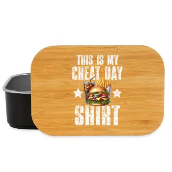 Fast Food Cheat Day Fitness - Lunch Box - black - Front