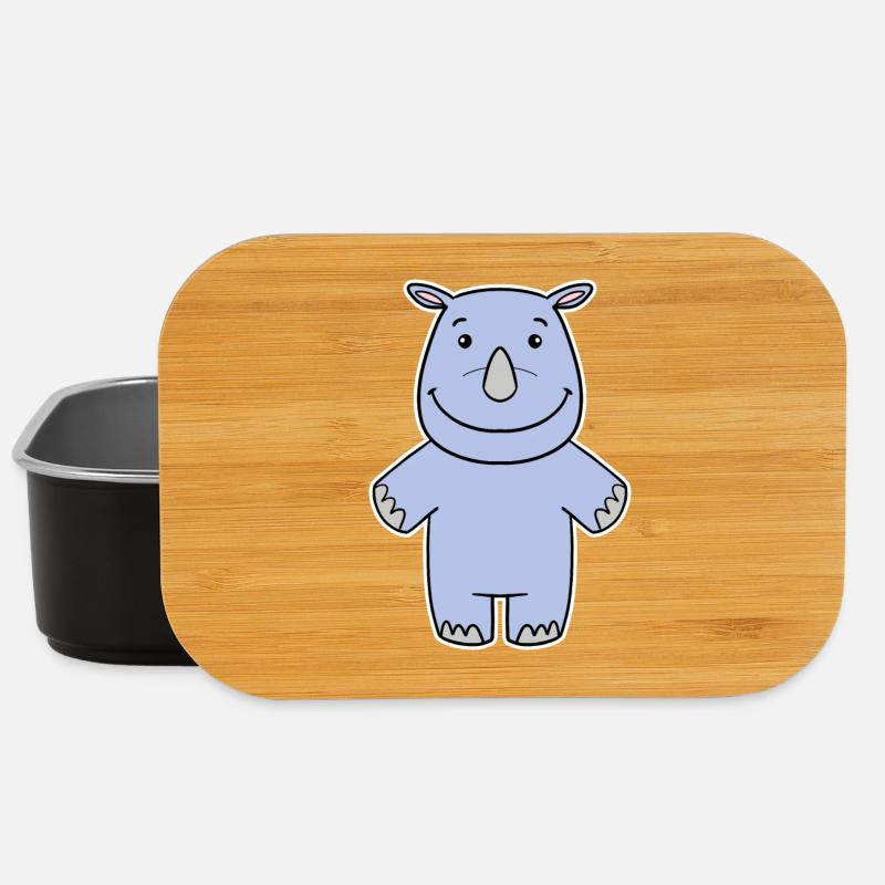 Nashorn Nashörner - Lunch Box - Schwarz