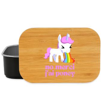 No thank you I have pony - Lunch Box - black - Front