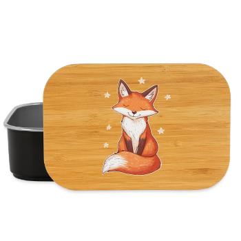 Fuchs und Sterne - Lunch Box - Schwarz - Vorne