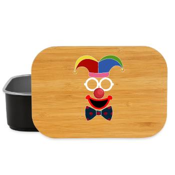 einfacher clown Karneval Fasching Maske - Lunch Box - Schwarz - Vorne