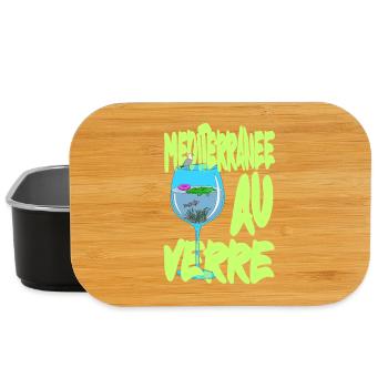 Mediterranean by Glass - Surealism petiteToulon - Lunch Box - black - Front