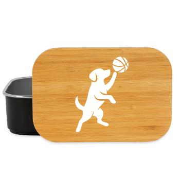 Jeté de basketteur à la silhouette minimaliste - Boîte à goûter - noir - Devant