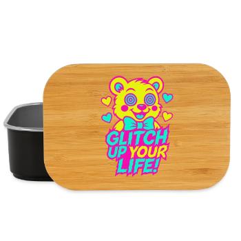 Glitch Up your Life! Motif 2 - Lunch Box - black - Front