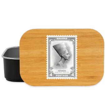 Nofretete-Stempel - Lunch Box - Schwarz - Vorne