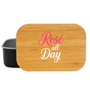 Rosé All Day Rosa - Lunch Box - black - Front