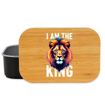 I am the King Lion - Lunch Box - black - Front