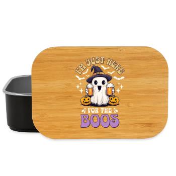 Halloween I'm Just Here For The Boos Gespenst Bier - Lunch Box - Schwarz - Vorne
