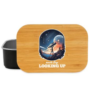 Astronaut and Space Positive and Motivating Message - Lunch Box - black - Front