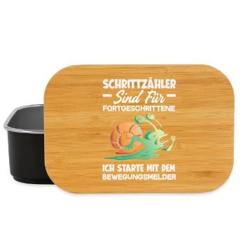 Podomètre? J’utilise le détecteur de mouvement - Boîte à goûter - noir - Devant