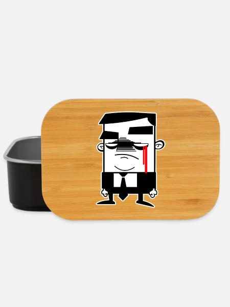 Hombre Grises: Anonym, Freiheit & Protest - Lunch Box - Schwarz