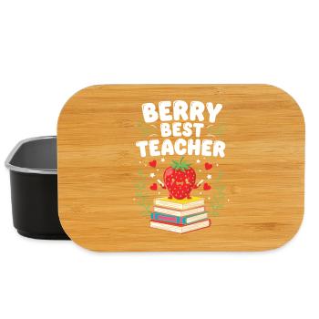 Berry Bester Lehrer Grundschullehrer - Lunch Box - Schwarz - Vorne