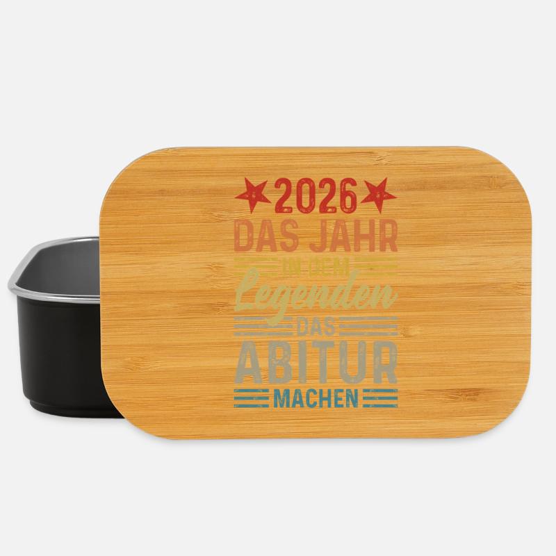 2026 Das Jahr in dem Legenden das Abitur machen - Lunch Box - Schwarz