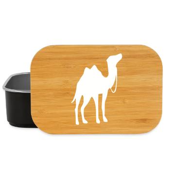 Kamel T-shirt Geschenk - Lunch Box - Schwarz - Vorne