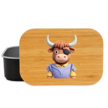 PIRATE BULL – Baby & Kinder - Lunch Box - Schwarz - Vorne
