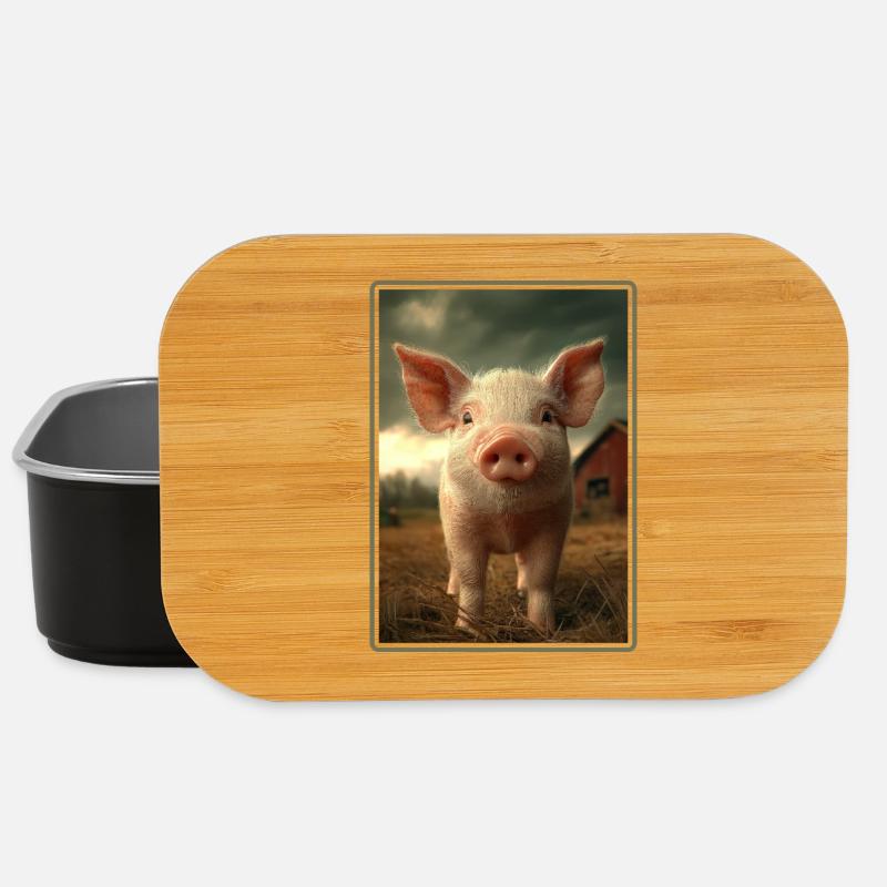 Schweine Schwein - Lunch Box - Schwarz