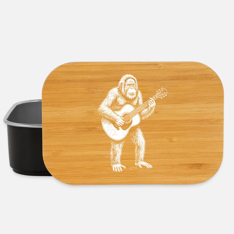Sérénade de guitare Orang-outan - Boîte à goûter - noir