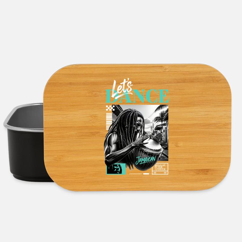 Lets Dance Jamaican Drummer - Lunch Box - Schwarz
