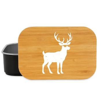Cool Reindeer Sunglasses Christmas Vector - Lunch Box - black - Front