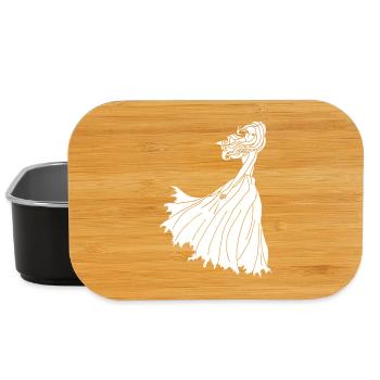 La dame blanche fantomatique - Boîte à goûter - noir - Devant
