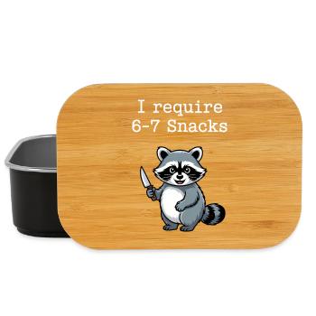 6-7 Refroidisseur de mèmes Internet 6 7 Raton laveur - Boîte à goûter - noir - Devant