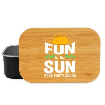 Pool Party - Lunch Box - black - Front