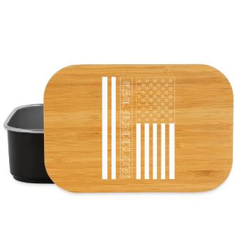 Est. MDCCLXXVI USA Flag - Lunch Box - black - Front