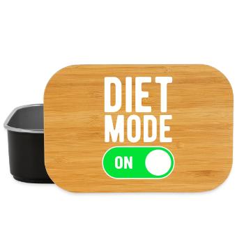 Diet Mode On Gym Gym Diet Nutrition - Lunch Box - black - Front