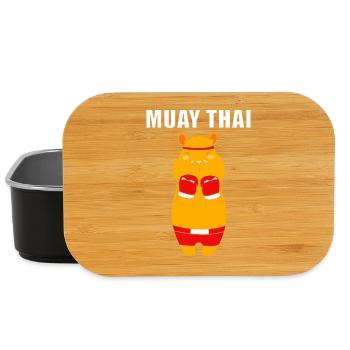 Kickboxer Thai boxing Muay thai Kickboxing - Lunch Box - black - Front