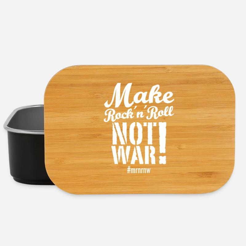 Make Rock´n´Roll Not War 2025-Version - Lunch Box - Schwarz
