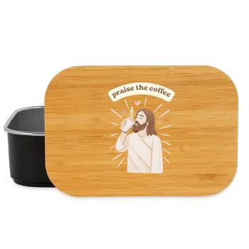 Praise the coffee - weirdpeoplelovethis. - Lunch Box - Schwarz - Vorne