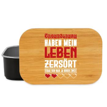 Videospiele haben mein Leben zerstört Gamer - Lunch Box - Schwarz - Vorne