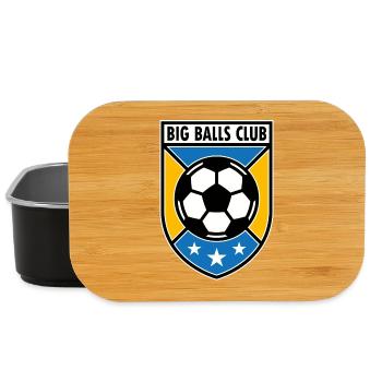 Big Balls Club Football Badge - Lunch Box - black - Front