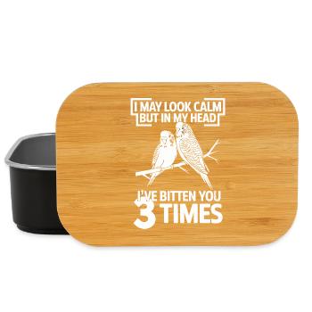 I May Look Calm But In My Head Ive Bitten You 3 - Lunch Box - black - Front