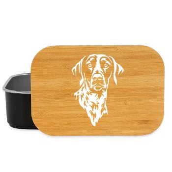 German Shorthair Head "Black Edition" - Lunch Box - black - Front