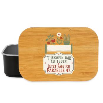 Parzelle 47 — Therapieersatz mit Unkraut - Lunch Box - Schwarz - Vorne