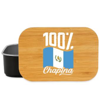 Guatemala Flagge T-Shirt Stolz & Heimat Chapín - Lunch Box - Schwarz - Vorne