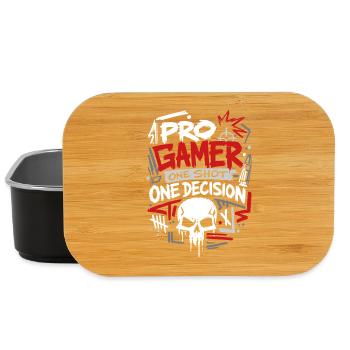 Aim Focus Destroy Gamer - Lunch Box - black - Front