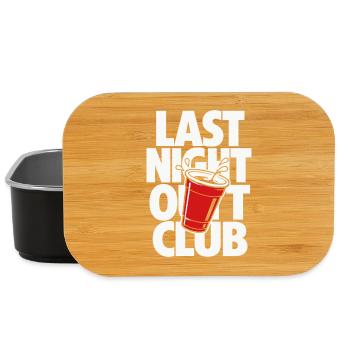 Last Night Out Party Cup Design - Lunch Box - Schwarz - Vorne