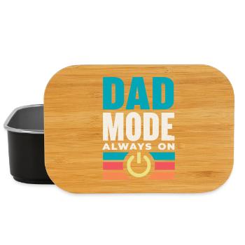 Dadmodus Immer An - Lunch Box - Schwarz - Vorne