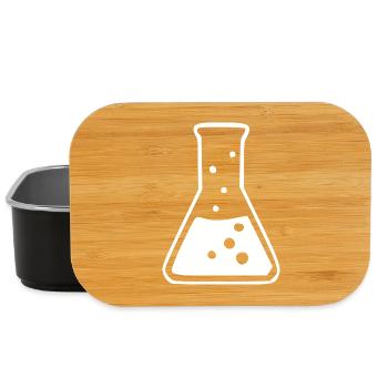 Chemie_Symbol_schwarzweiss_Wissenschaft_science - Boîte à goûter - noir - Devant