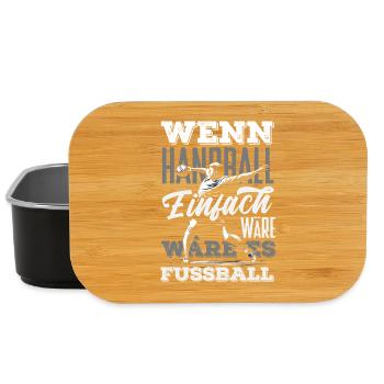 Handball Handballer Handball Trainer Fan Geschenk - Lunch Box - Schwarz - Vorne