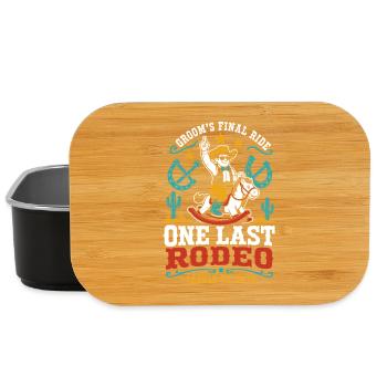 One last rodeo for the groom - Lunch Box - black - Front
