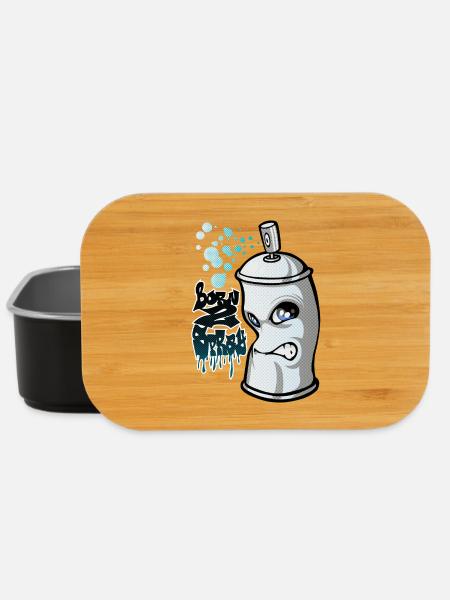 Spray and graffiti - Boîte à goûter - noir