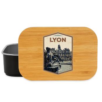 Lyon France is my hometown - Lunch Box - black - Front