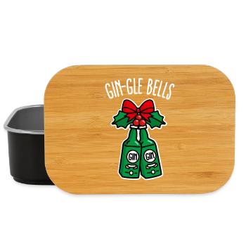 Lustig Gin Weihnachten Gin-Gle bells Jingle bells - Lunch Box - Schwarz - Vorne