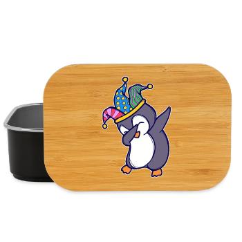 Seevogel Cool Süß Pinguin Tier Lustig Vogel - Lunch Box - Schwarz - Vorne
