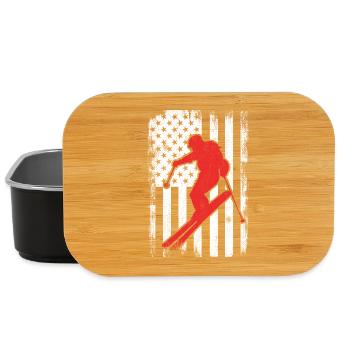 July 4 Ski USA - Lunch Box - black - Front