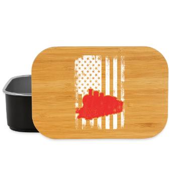U.S. Patriotic Railroad Worker - Lunch Box - black - Front
