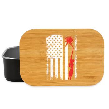 July 4 USA Welding - Lunch Box - black - Front
